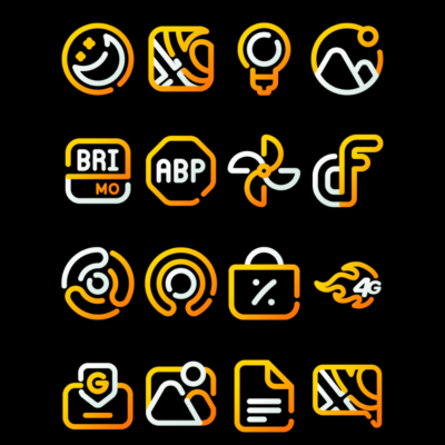 SunLine - Yellow Icon Pack Android Screenshot 2