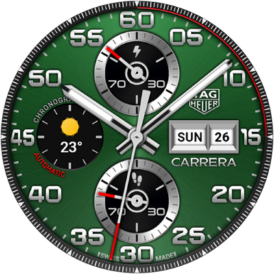 TAG HEUER CARRERA 2 Watch Face Android Screenshot