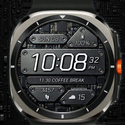 TekWer F3 Digital Watch Face Android Screenshot 2