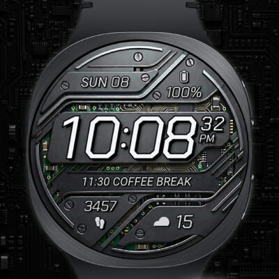 TekWer F3 Digital Watch Face Android Screenshot 4