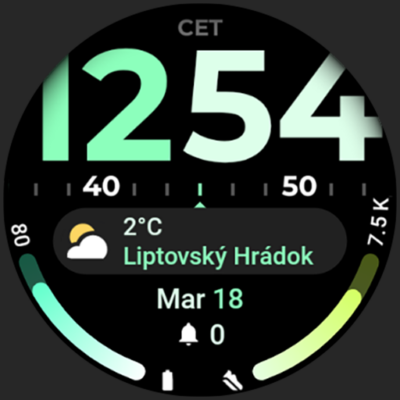 TimeFlow Watch Face Android Screenshot