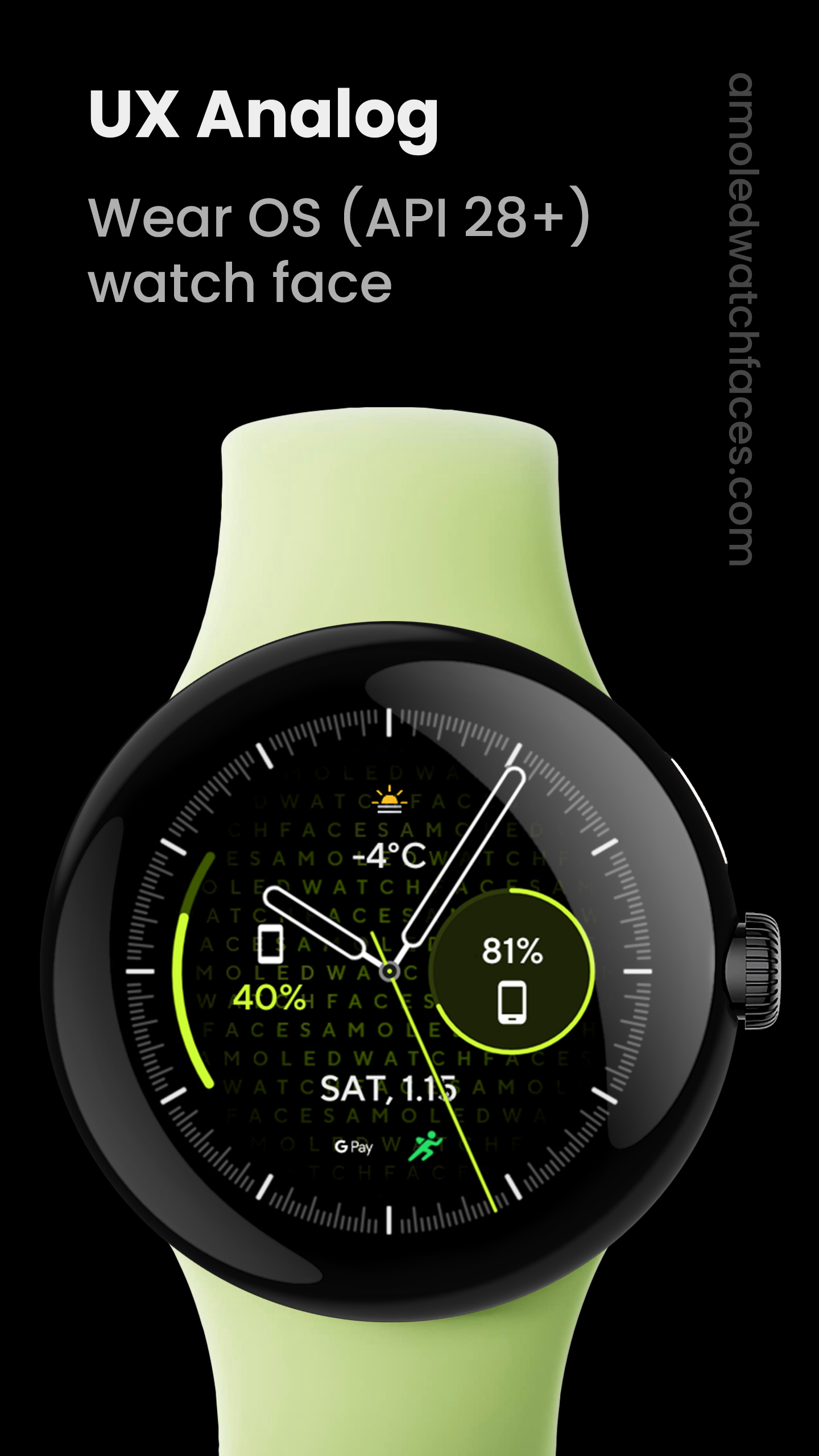 UX Analog: Watch face Android Screenshot 2