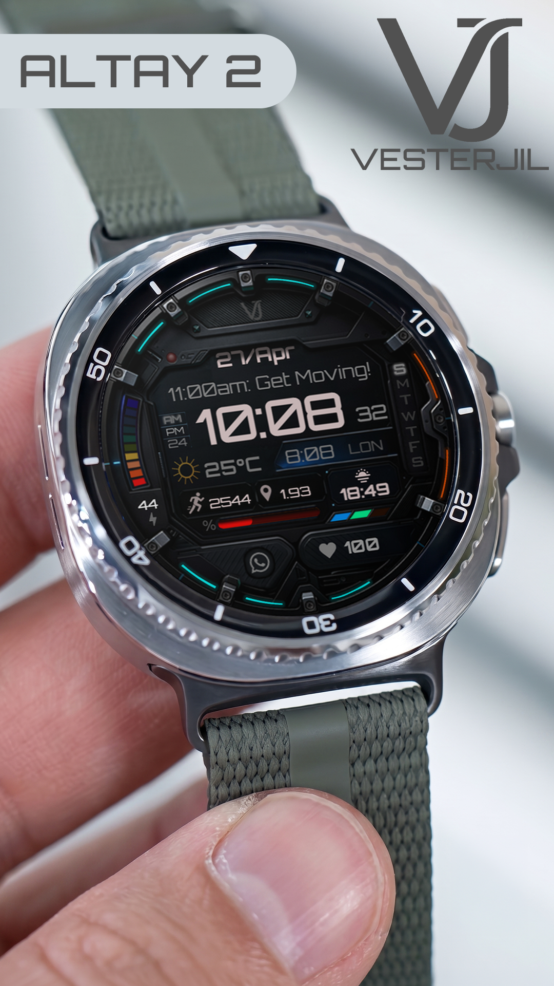 VJ ALTAY 2 Digital Watch Face Android Screenshot 3