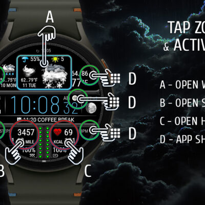 Weather watch face W7.5 Android Screenshot 4