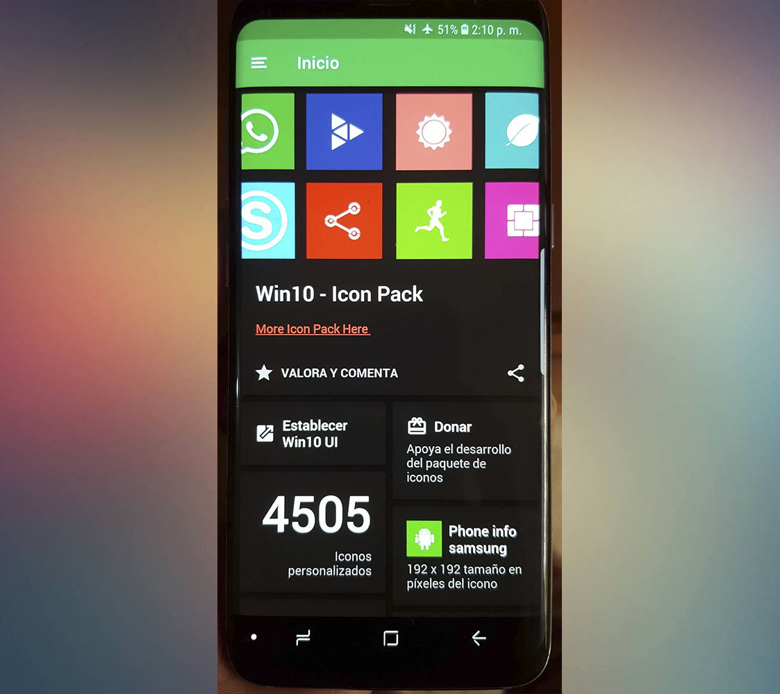 Win10 Flat - Icon Pack Android Screenshot 3