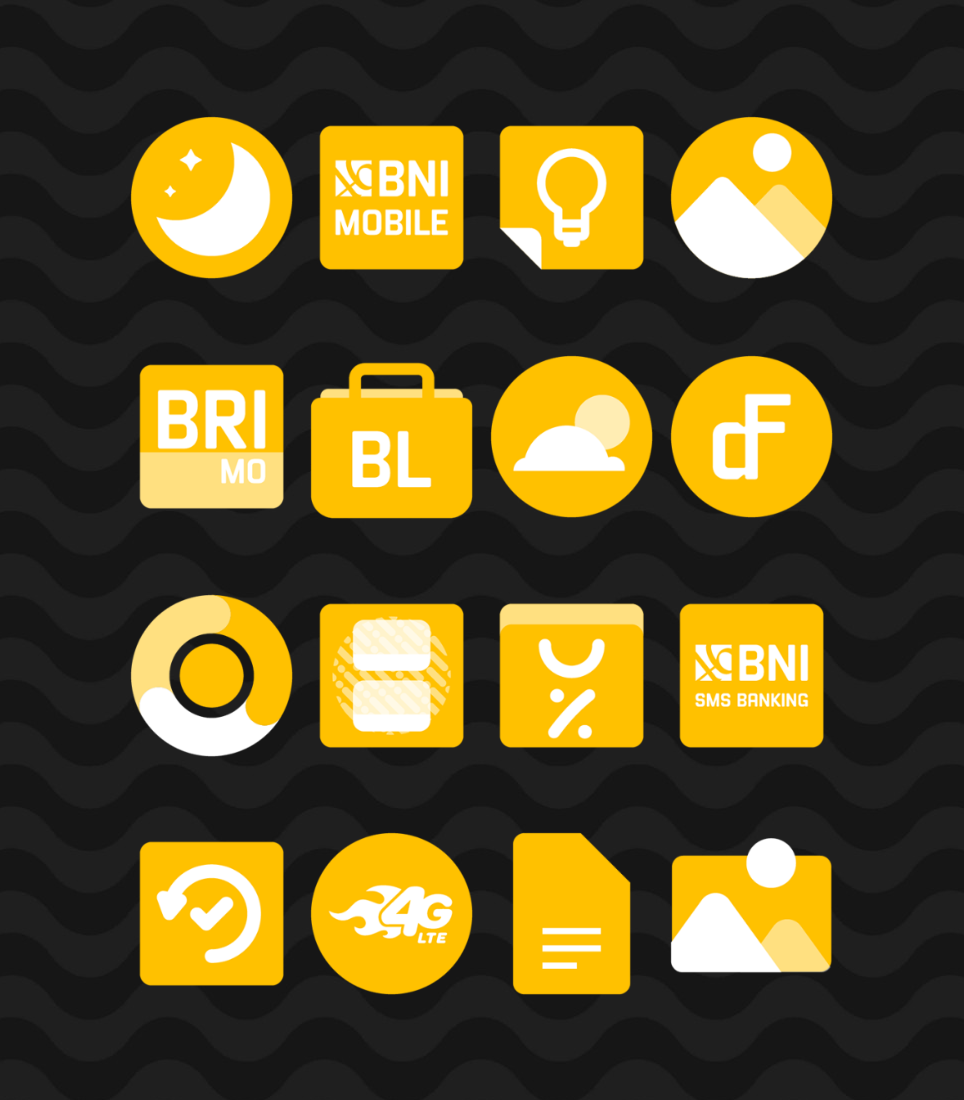 Yellow - Icon Pack Android Screenshot 2