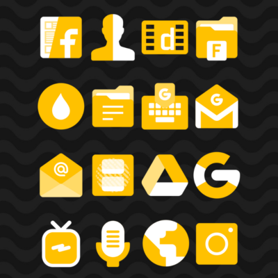Yellow - Icon Pack Android Screenshot 3