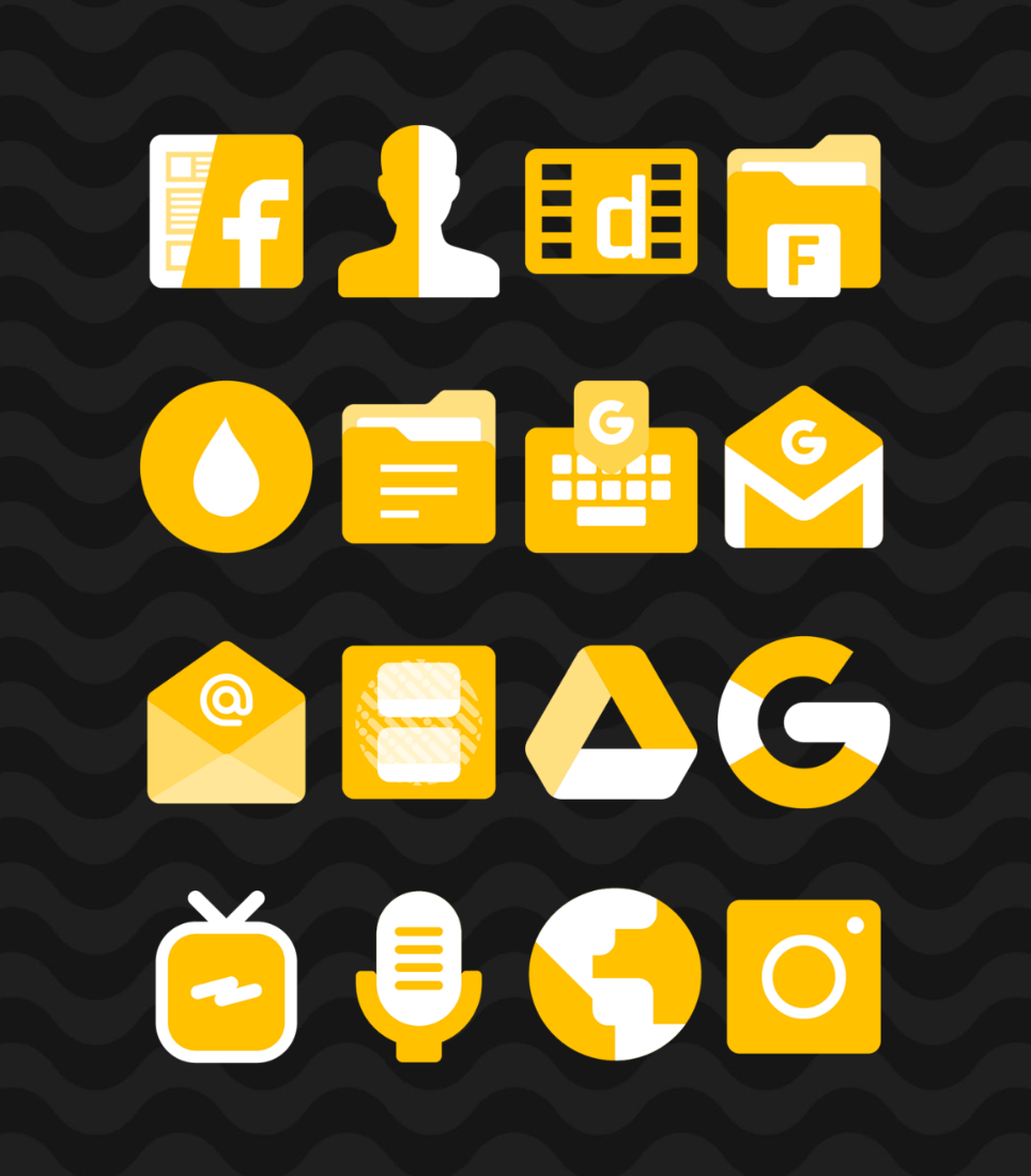 Yellow - Icon Pack Android Screenshot 3