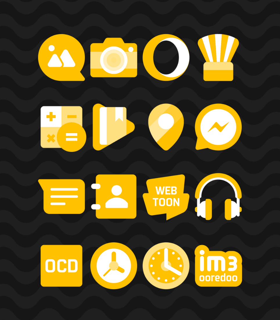 Yellow - Icon Pack Android Screenshot 4