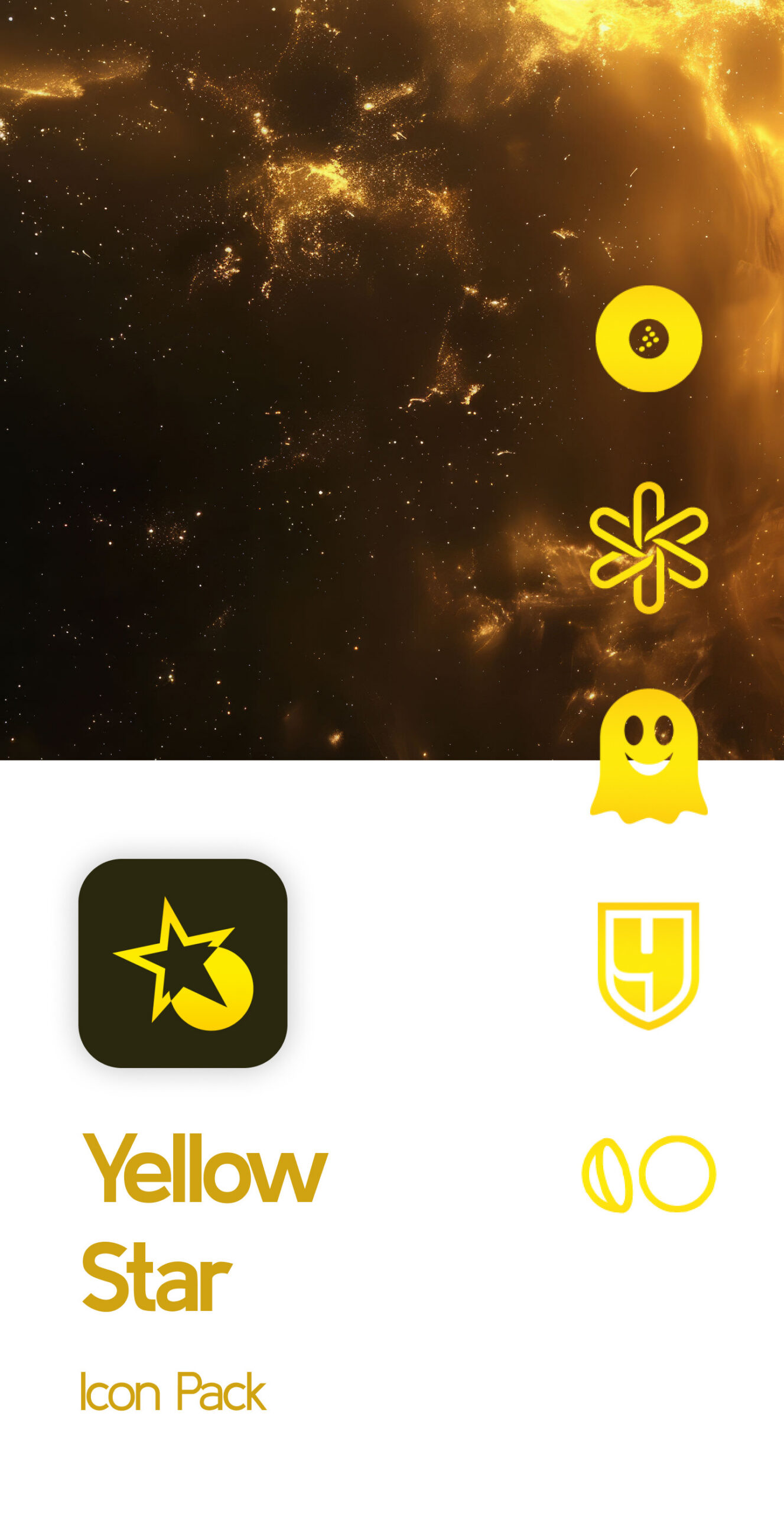Yellow Star Icon Pack Android Screenshot 2