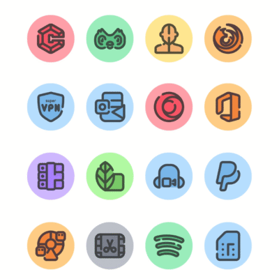 You-R Circle Icon Pack Android Screenshot 4
