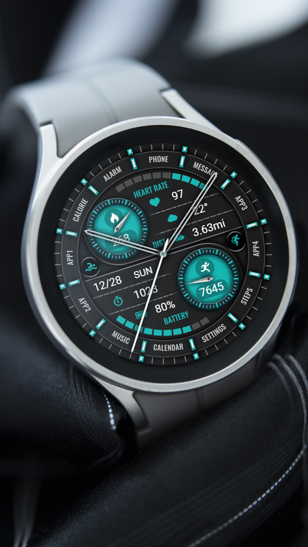 【ZKin Watch】Gray Blue Runway Android Screenshot 2