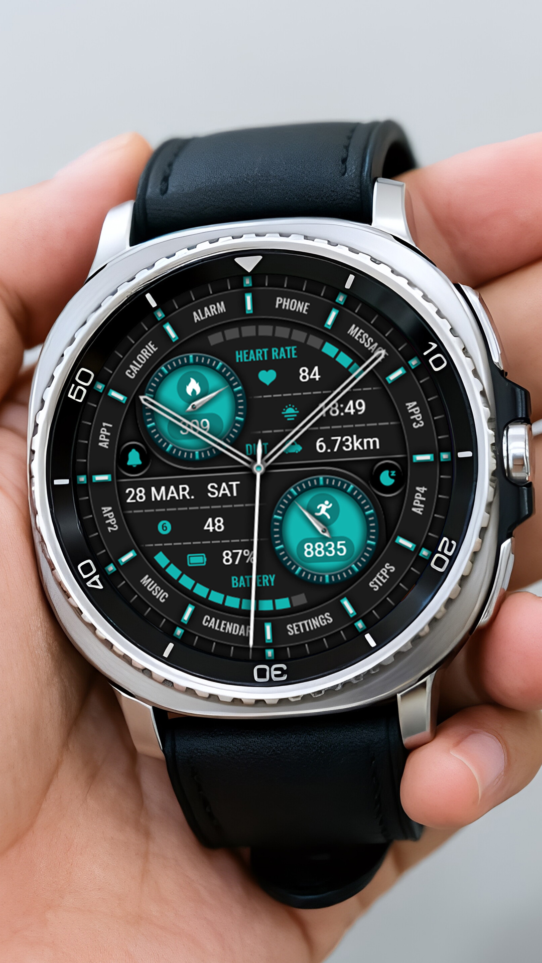 【ZKin Watch】Gray Blue Runway Android Screenshot 3