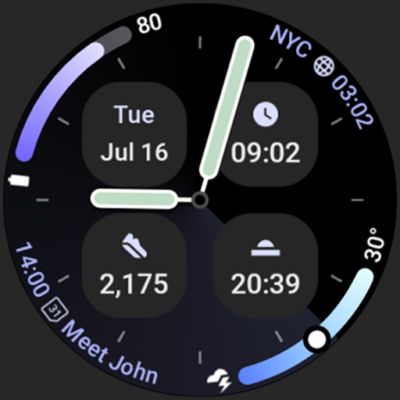 Analog M4 Watch Face Android Screenshot