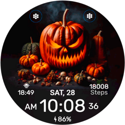 Chester Pumpkin Halloween Face Android Screenshot