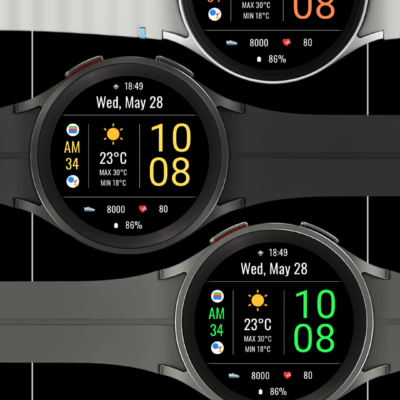 DADAM105: Weather Watch Face Android Screenshot 3
