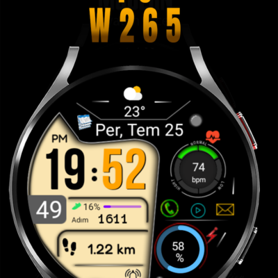 Digital Watchface FSW265 Android Screenshot 4