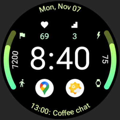 Fit X Watch Face Android Screenshot
