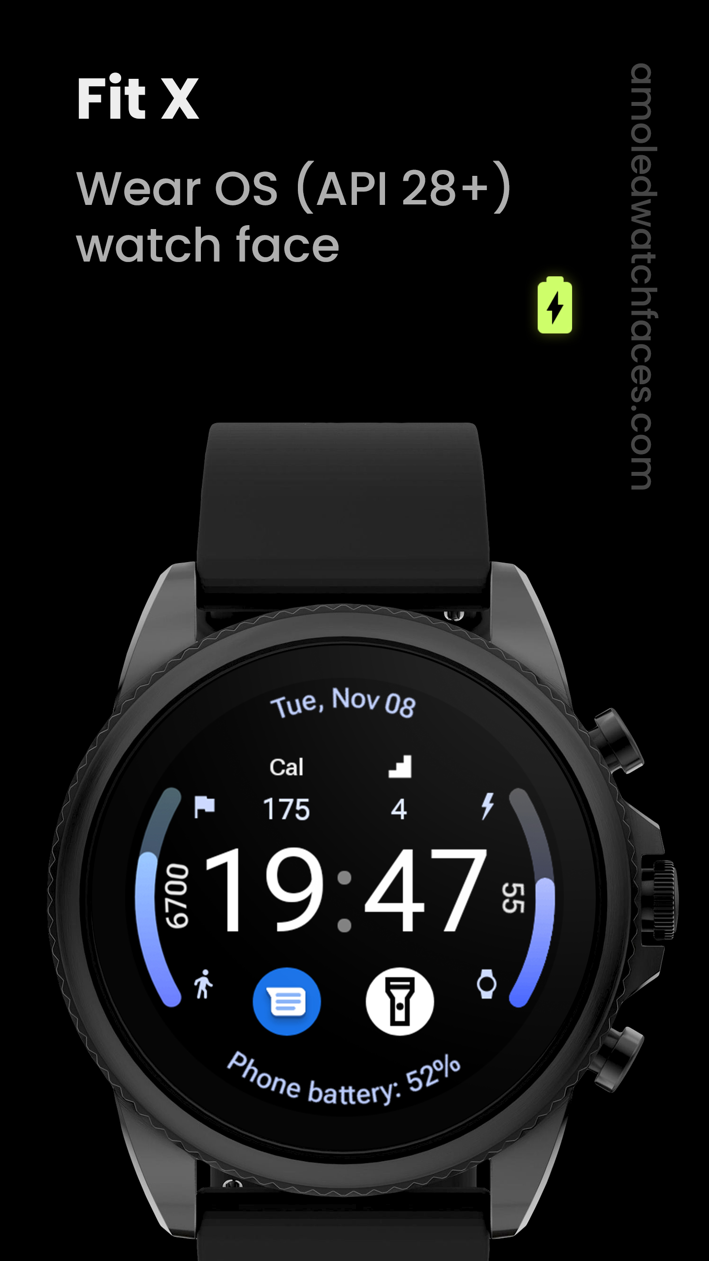 Fit X Watch Face Android Screenshot 2