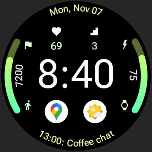 Fit X Watch Face Android Screenshot