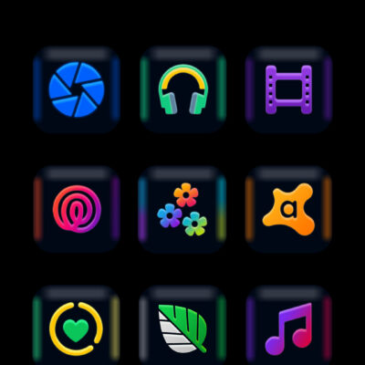 Fluorescent - Icon Pack Android Screenshot 2