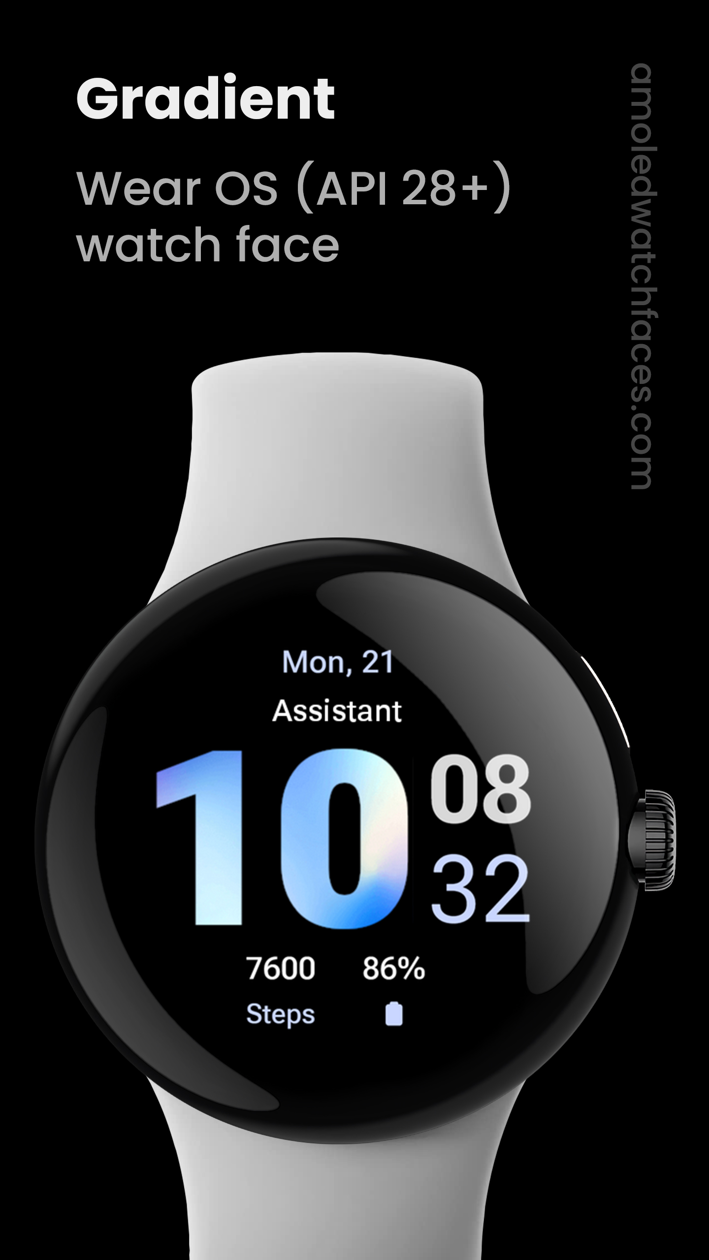 Gradient Watch Face Android Screenshot 2