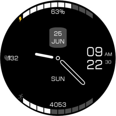 Key076 Simple Watch Face Android Screenshot