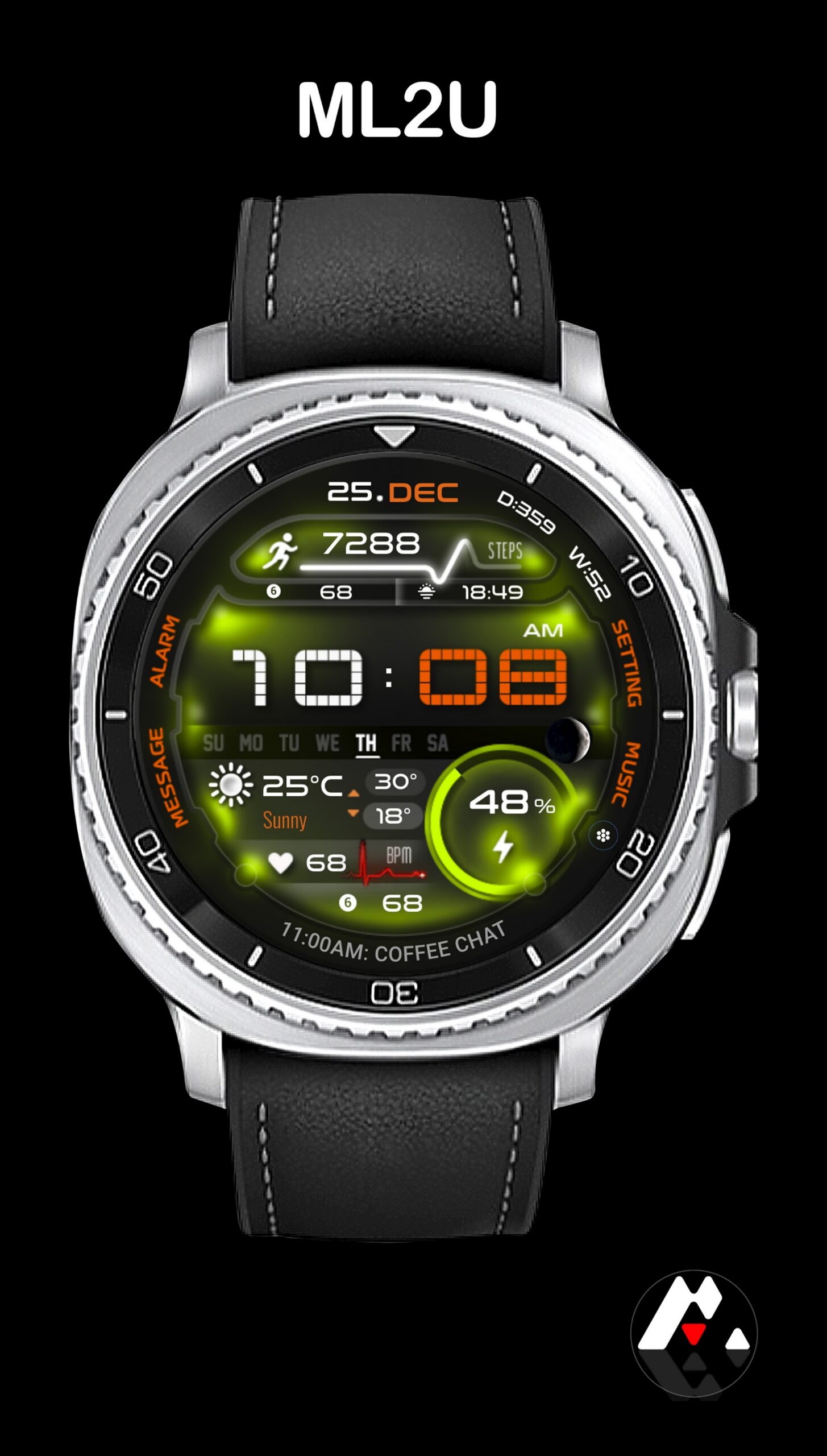ML2U 361 Watch Face Android Screenshot 4