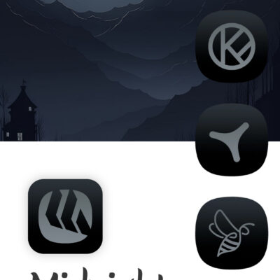 Midnight Dark Icon Pack Android Screenshot 2