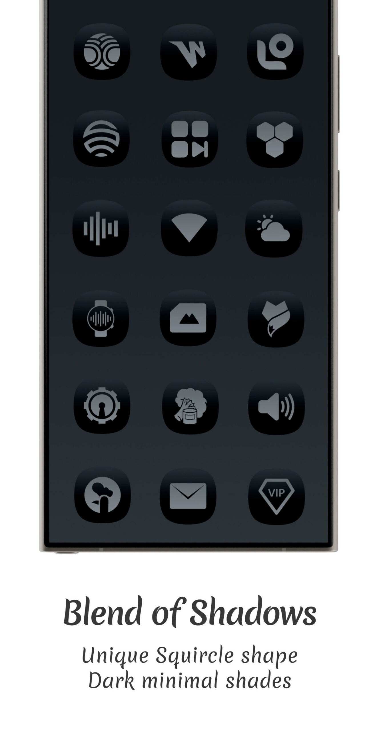 Midnight Dark Icon Pack Android Screenshot 4