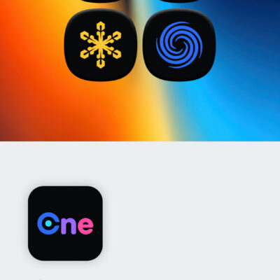 One 3D Chroma Dark Icon Pack Android Screenshot 2