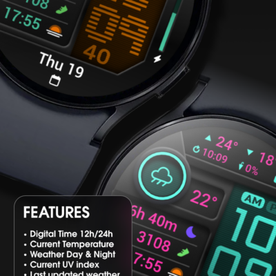 PRADO 85 Digital Watch Face Android Screenshot 4