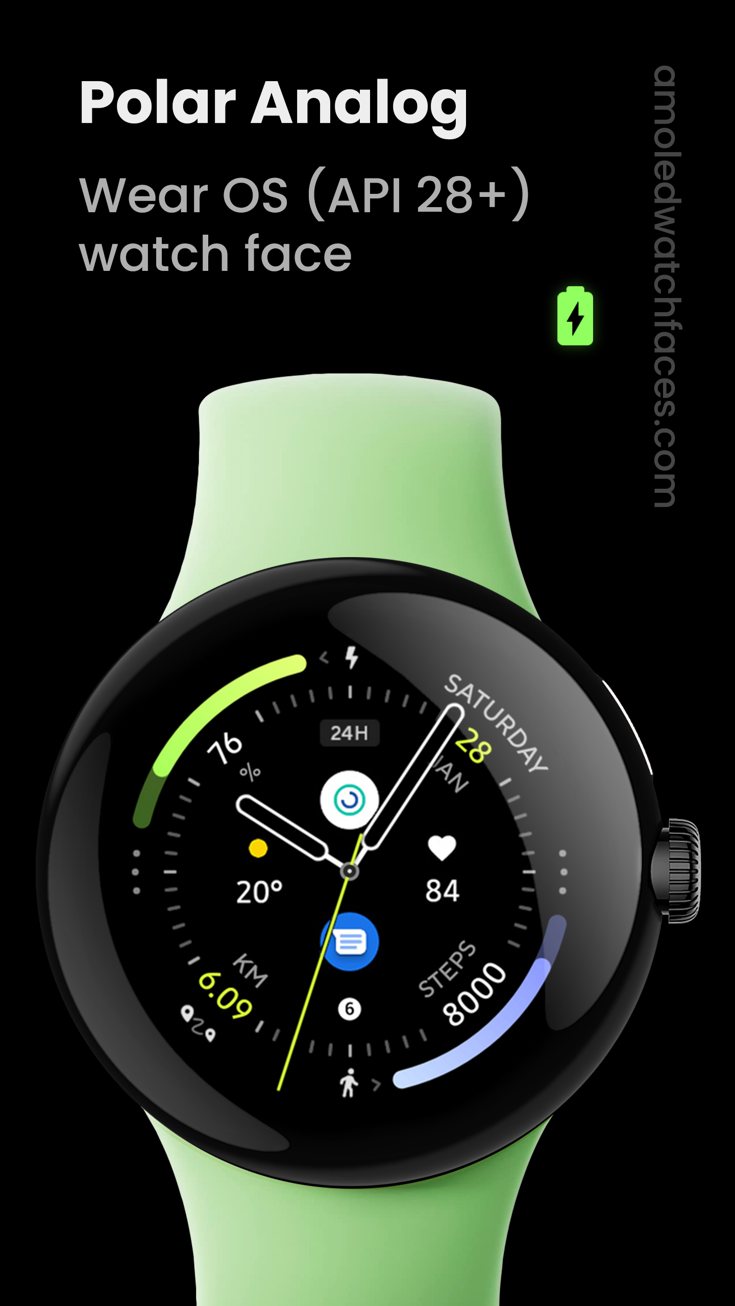Polar Analog: Watch face Android Screenshot 2