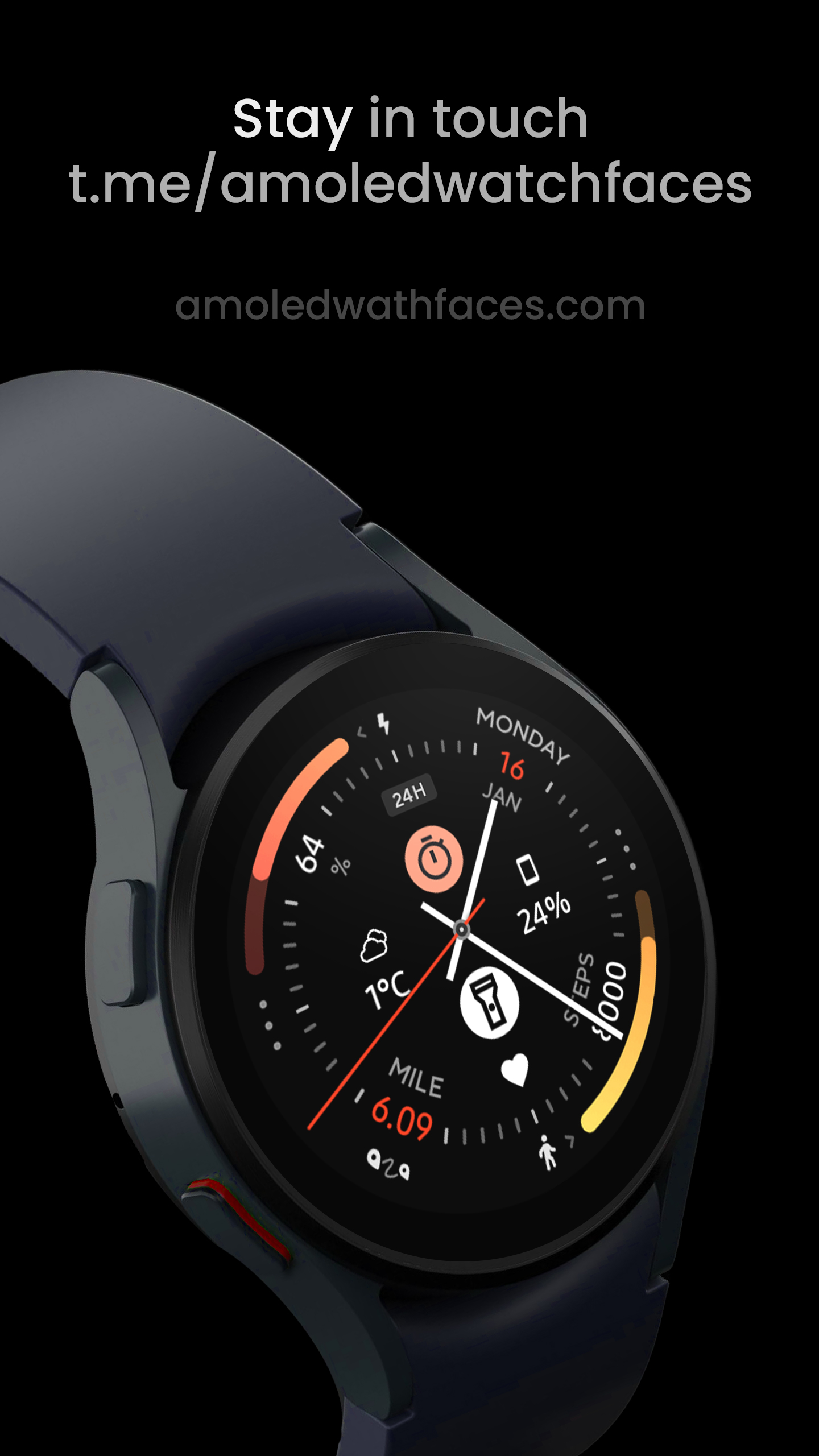 Polar Analog: Watch face Android Screenshot 4