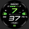 SPORT xDark Watch Face Android Screenshot
