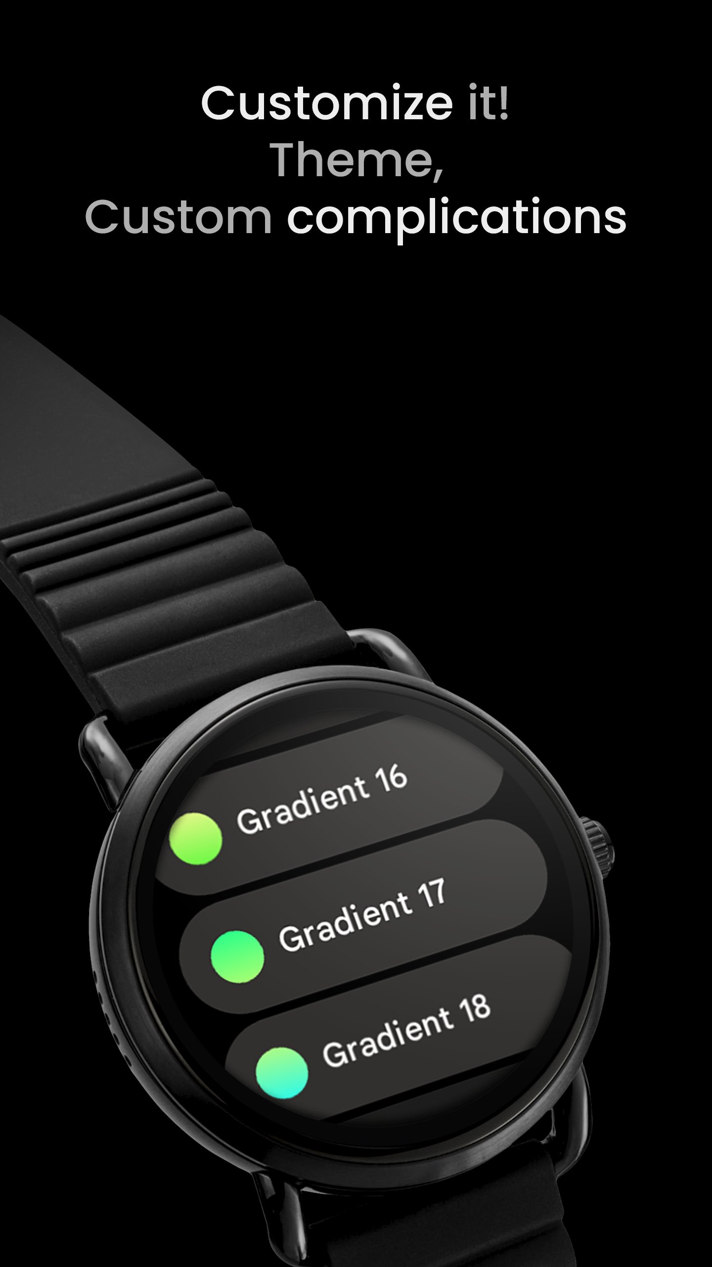SPORT xDark Watch Face Android Screenshot 4