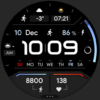 TRON Dark: Watch face Android Screenshot