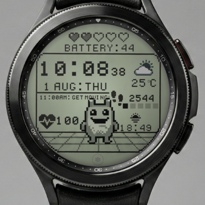 VJ-Bitpet DIGITAL WATCH FACE Android Screenshot 2
