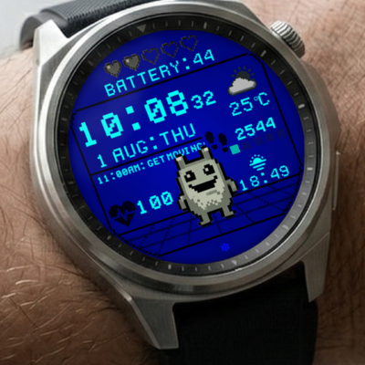 VJ-Bitpet DIGITAL WATCH FACE Android Screenshot 4